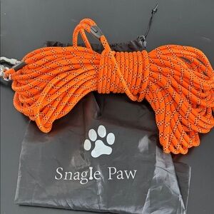 Orange Reflective Dog Leash Rope